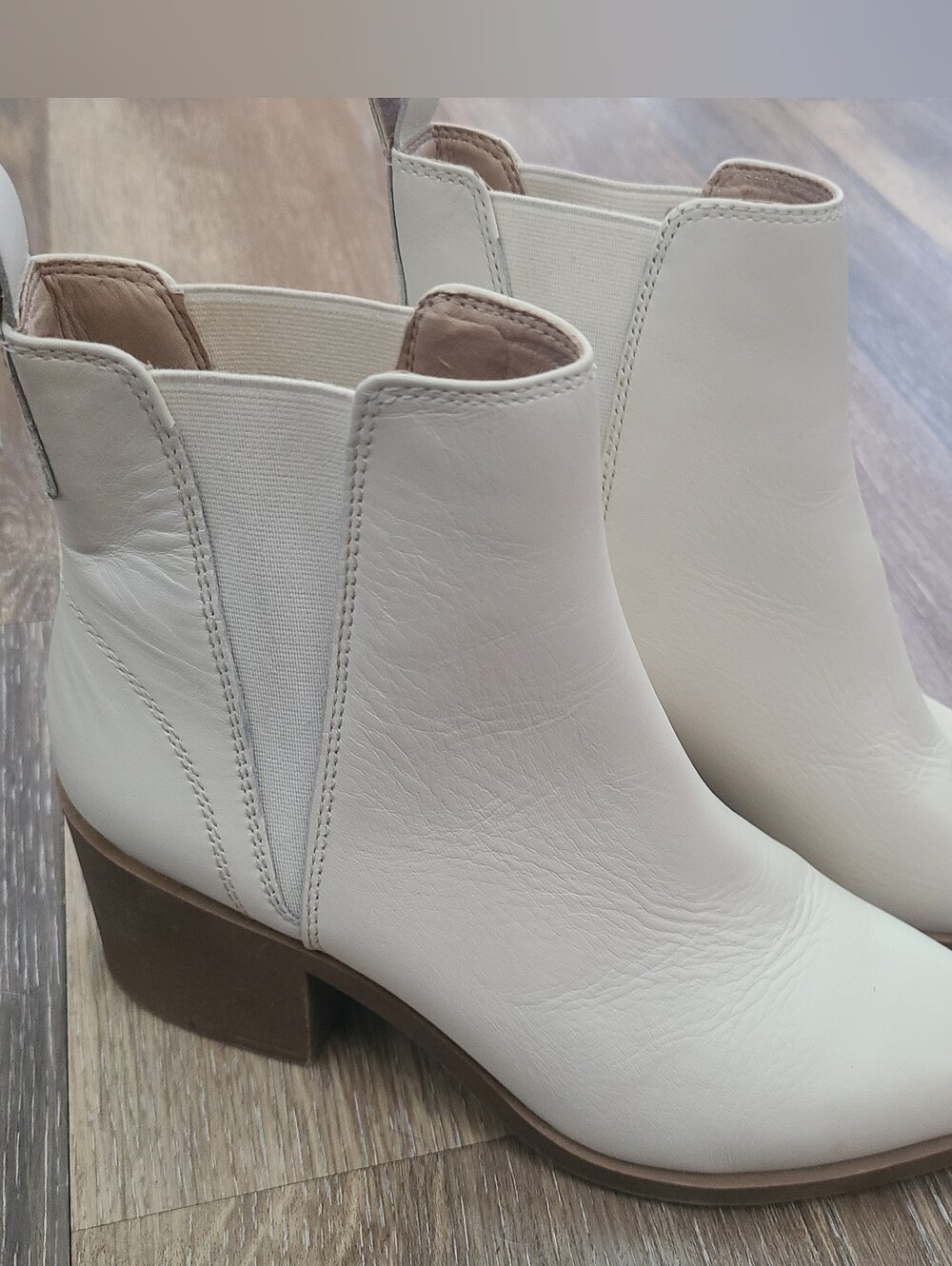 Steve Madden Leather Heeled Ankle Boots Womens Size 8M